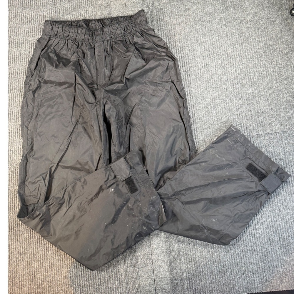 Columbia Sportswear Mens Black Nylon Rain Pants Elastic Waist RM8050 Size M